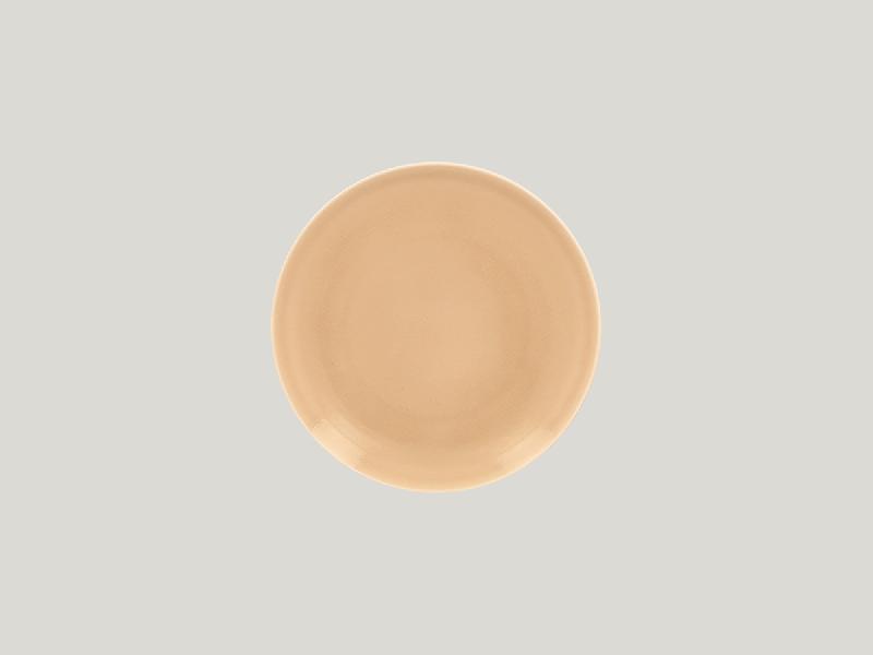 ASSIETTE COUPE PLATE ROND BEIGE PORCELAINE Ø 18 CM VINTAGE RAK