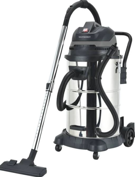 Aspirateur eau et poussière 50L 230V 1200W, cuve métallique basculante/décolmatage/souffleur - 50006_0