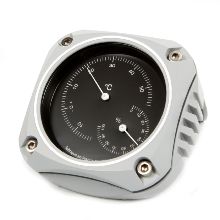 Aurora - thermo-hygromètre professionnel - aluminium anodisé - gris cadran 8cm_0