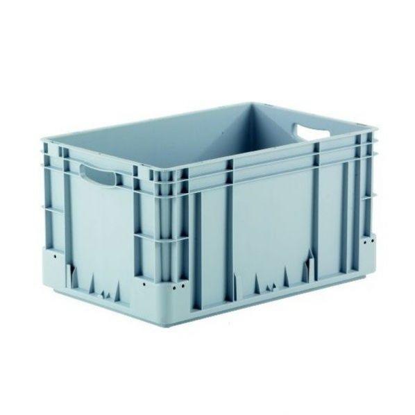 Bac norme Europe à poignées ouvertes - 600 x 400 mm - Hauteur 320 mm - Compatible palettes 1200x800 et 1200x1000 mm_0