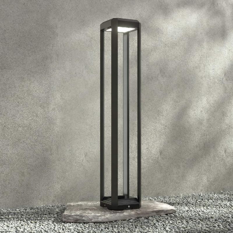LUCANDE BORNE LUMINEUSE LED FERY EN ANTHRACITE, 80 CM