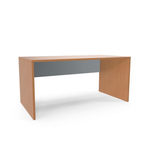 BUREAU VIVA 160 X 80 X 75 CM DESIGN DROIT HÊTRE / GRIS