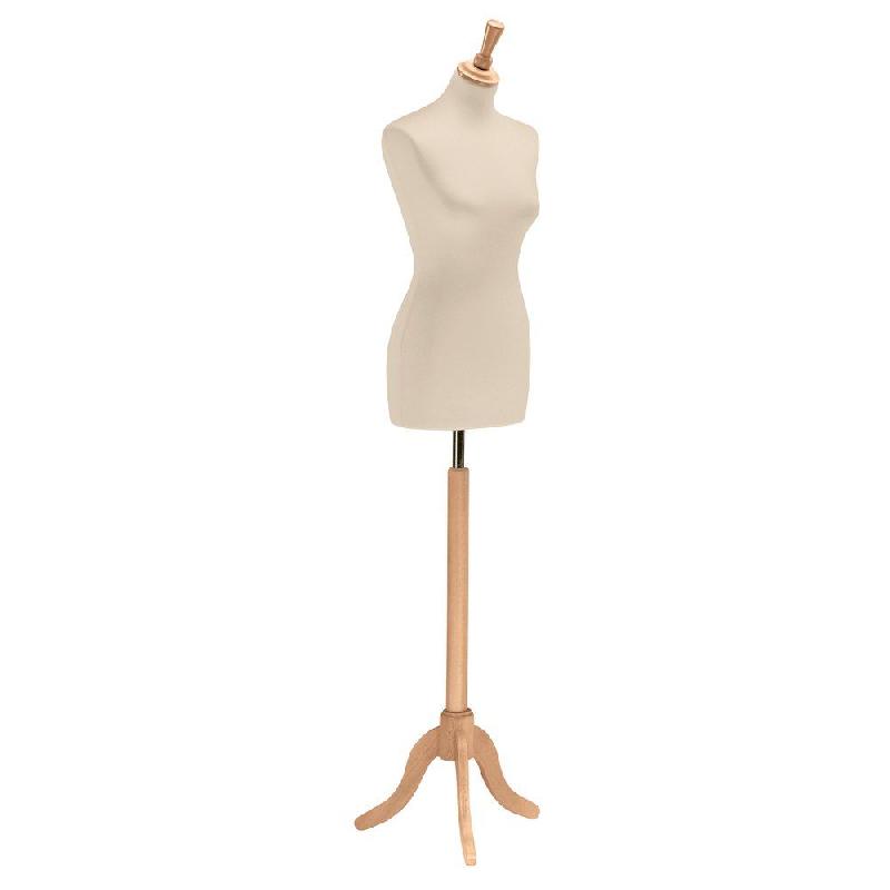 Buste femme couture - Pied tripode - Dimensions réalistes - Réglable en hauteur_0