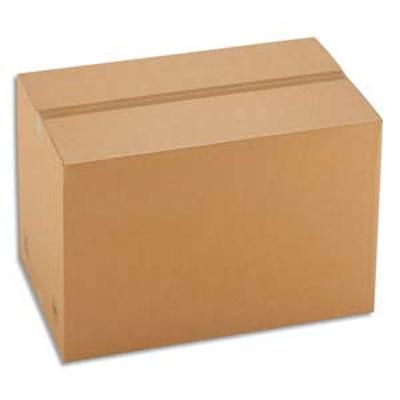 CAISSE CARTON BRUNE - SIMPLE CANNELURE - 41 X 31 X 24 CM - LOT DE 25