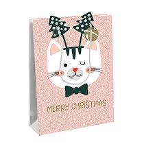 CAT'MAS, SAC LARGE 26,5X14X33 CM - ROSE - LOT DE 12