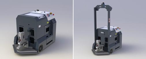 Chariots tracteurs AGV d'Egemin Automation - Haut rendement pour transport automatique de charges_0