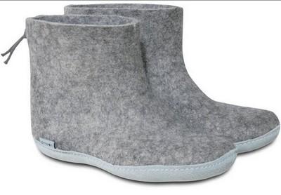 CHAUSSON BOTTTINE GRIS CLAIR