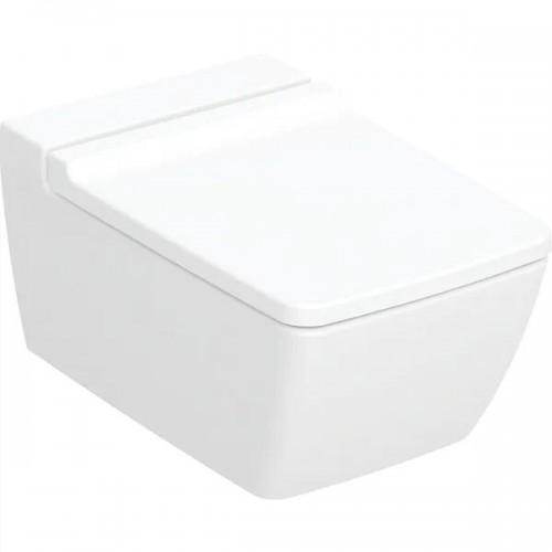 CUVETTE WC SUSPENDUE CARRÉE SANS BRIDE AVEC ABATTANT XENO² GEBERIT