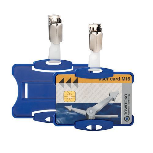 DURABLE 25 PORTE-CARTE OUVERT AVEC CLIP - LOT DE 25 - DURABLE
