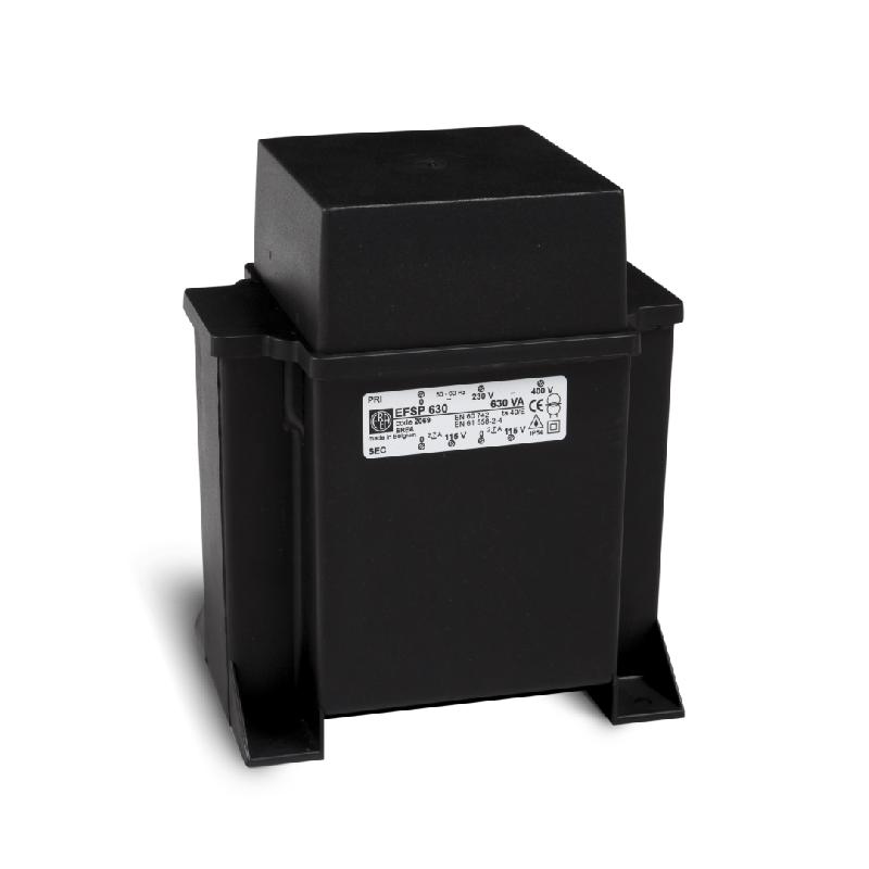 Efsp 630 - Transformateur monophasé de protection, IP54, 630VA, Upri 230-400V, Usec 2x 0-115V_0