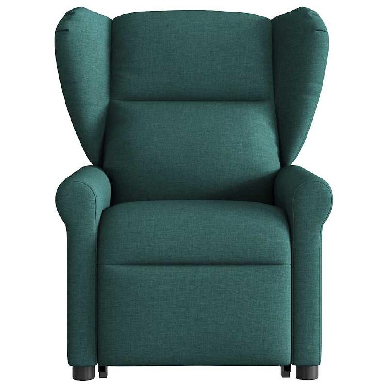 Fauteuil inclinable vert foncé tissu Modèle Corvella - 8721102963629_0