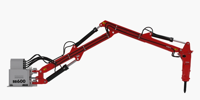 Flèche de démolition polyvalente Sandvik BB600 - élimination des blocages et ponts en carrière_0