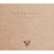 FLYING SPIRIT CARNET COUSU 50F 15,5X15,5CM 90G - KRAFT - LOT DE 5