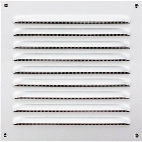 GRILLE DE VENTILATION BLANCHE AVEC MOUSTIQUAIRE - 150 X 150 MM NICOLL