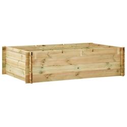Helloshop26 - Jardinière lit surélevé plantes fleurs jardin 150 x 100 x 40 cm bois imprégné 02_0000911 - 3000072461539_0