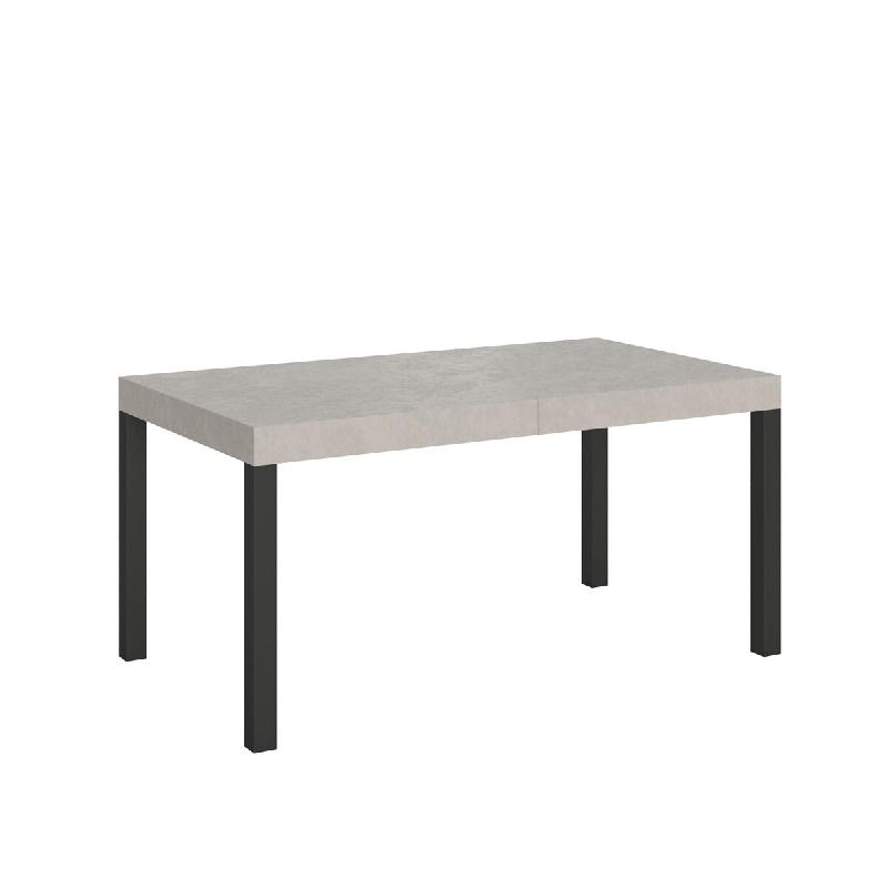 Itamoby Table Extensible Everyday Cashmere 160/264X90 Cm Avec Pieds Anthracite - gris multi-matériau VE160TAEVEALL-CH-AN_0