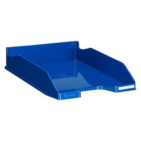 LOT DE 6 - CORBEILLE À COURRIER EXACOMPTA COMBO 2 IDERAMA BLEU ROYAL
