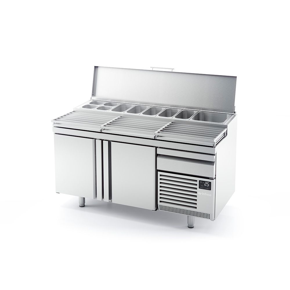 MPL 1740 - Table à pizza positive - Infrico - Isolation 40 kg/m3 - Série MPL 800_0
