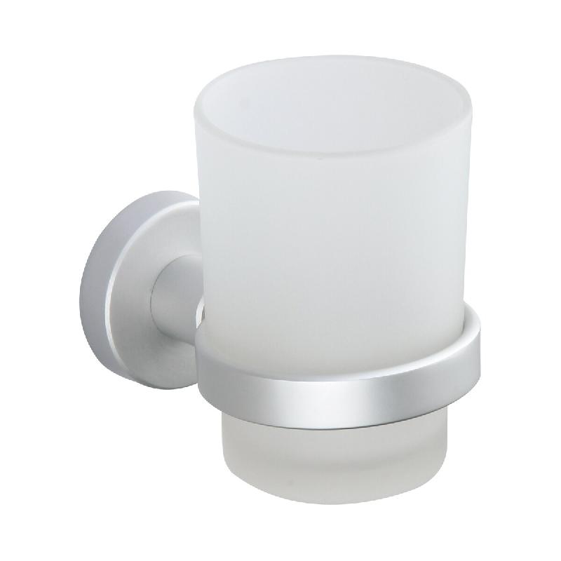 MSV Lugano Gobelet Porte-Brosses à Dents en Aluminium couleur Blanc - blanc aluminium MS583_0
