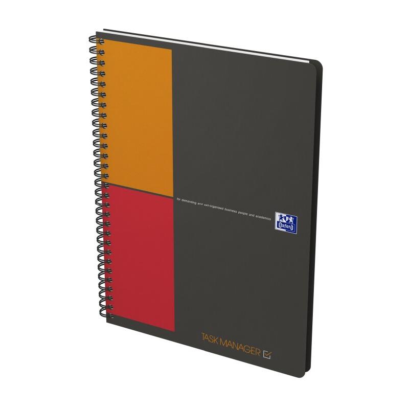 Oxford Lot de 5 Cahier Task Manager rel. Intégrale B5 160p./80 feuilles 80g/m², projet - 3020120277011_0