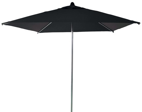 PARASOL CENTRÉ ANODISÉ ANTHRACITE 2 X 2 M