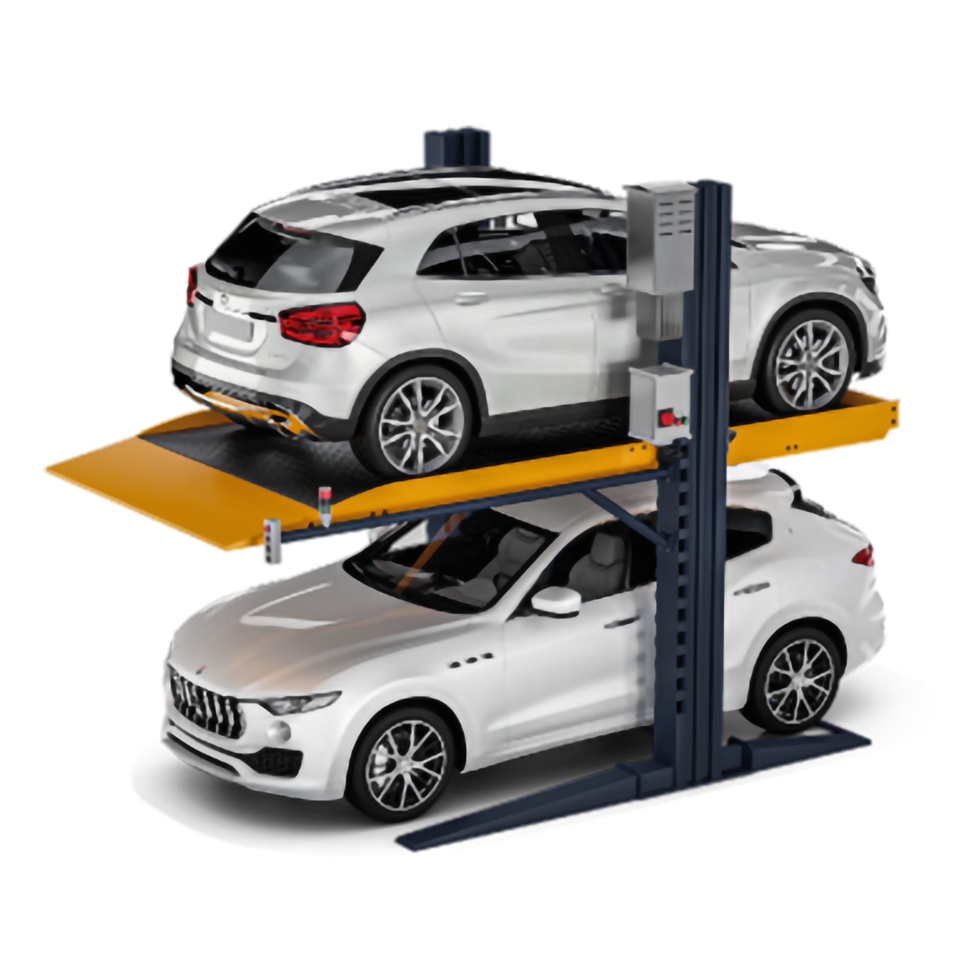 Parking à deux colonnes pour voiture avec une hauteur de 3260 mm - 220 ou 380 V - TPL 2.7T2000_0