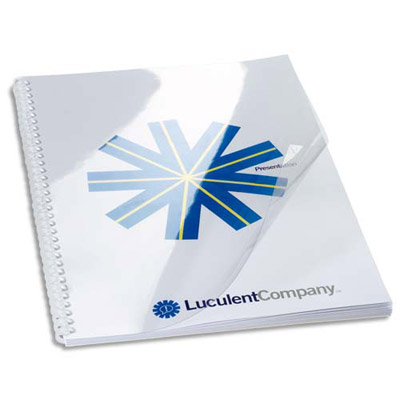 PLATS DE COUVERTURES FELLOWES A4 - PVC - 240 MICRONS - BOÎTE DE 100 - TRANSPARENT