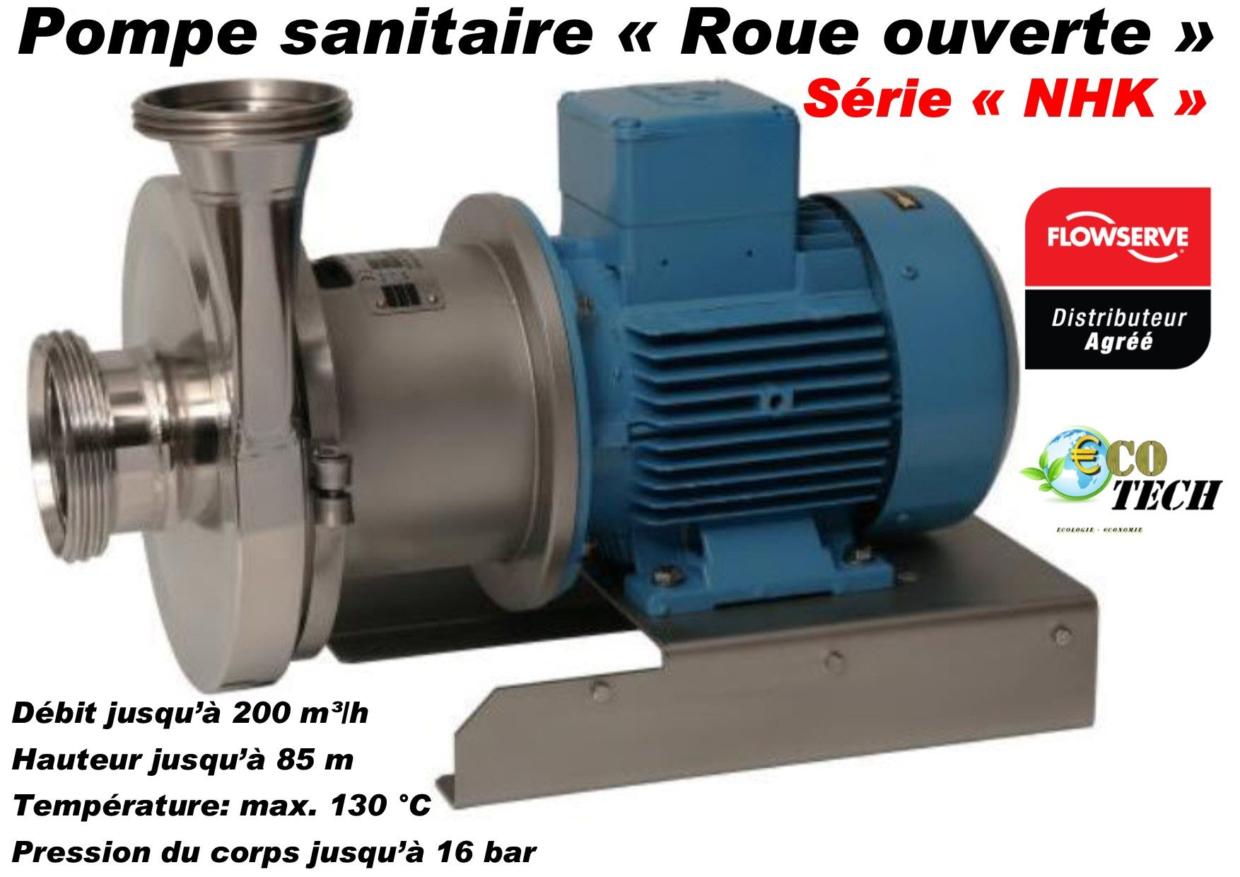 Pompe flowserve sihi nhk pour brasserie, laiterie, filtration, nettoyage process_0