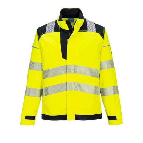 PORTWEST FR714 VESTE DE TRAVAIL MODAFLAME PW3 HV JAUNE/NOIR - TAILLE XXXL