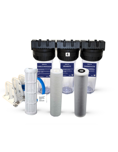 Renouvellement filtres station Trio eau de pluie/puisage - 9 3/4 - 10 pouces - Triple filtration_0