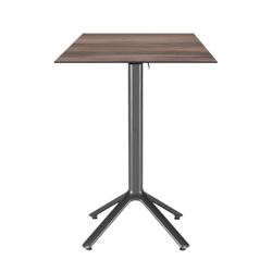 Restootab - Table haute pliable Nemo pour extérieur bois foncé 60x60 - marron TB-NEMFF-6060C-CH.MON_0