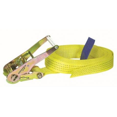 Sangle d'arrimage 50 mm – longueur 7m - 4t avec cliquet - Sodise | 18385_0
