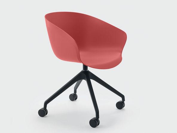 Lot de 2 sièges de réunion sur roulettes design_0