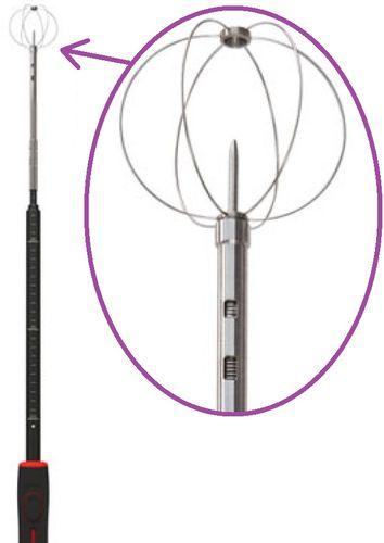 Sonde omnidirectionnelle de vitesse d'air et thermo-hygrométrie - télescopique inclin - KIMSOM900_0