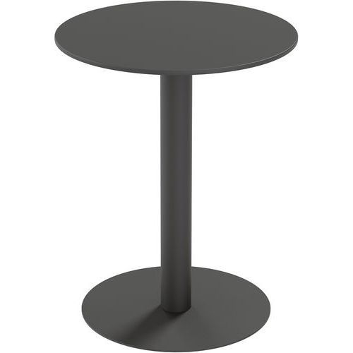 TABLE D'EXTÉRIEUR CROSS RONDE Ø60CM H75CM - PLATEAU NOIR - MEET BY PAPERFLOW