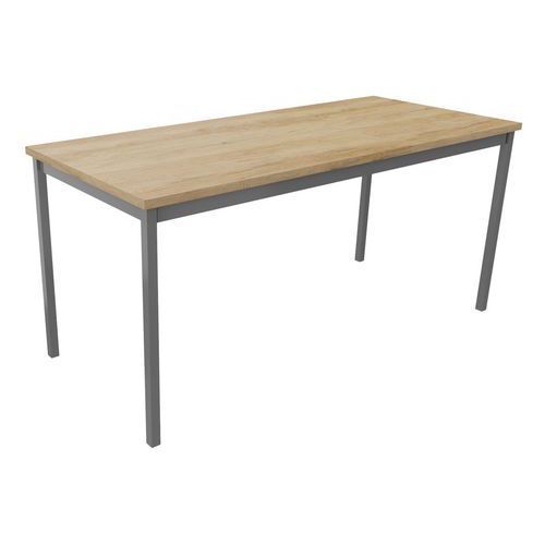 TABLE DE RÉUNION TREFF 160 X 70 CHÊNE VIEILLI/ ALU