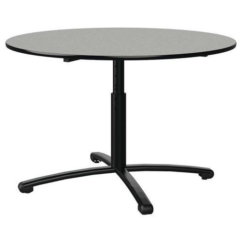 TABLE MALIBU Ø 120 T3/T6 PC ST ISOSON GRIS 1400/NO NOIR 9005 - MANUTAN EXPERT