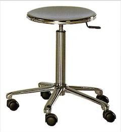 TABOURET MEDICAL MODELE LABO INOX ABS A ROULETTES