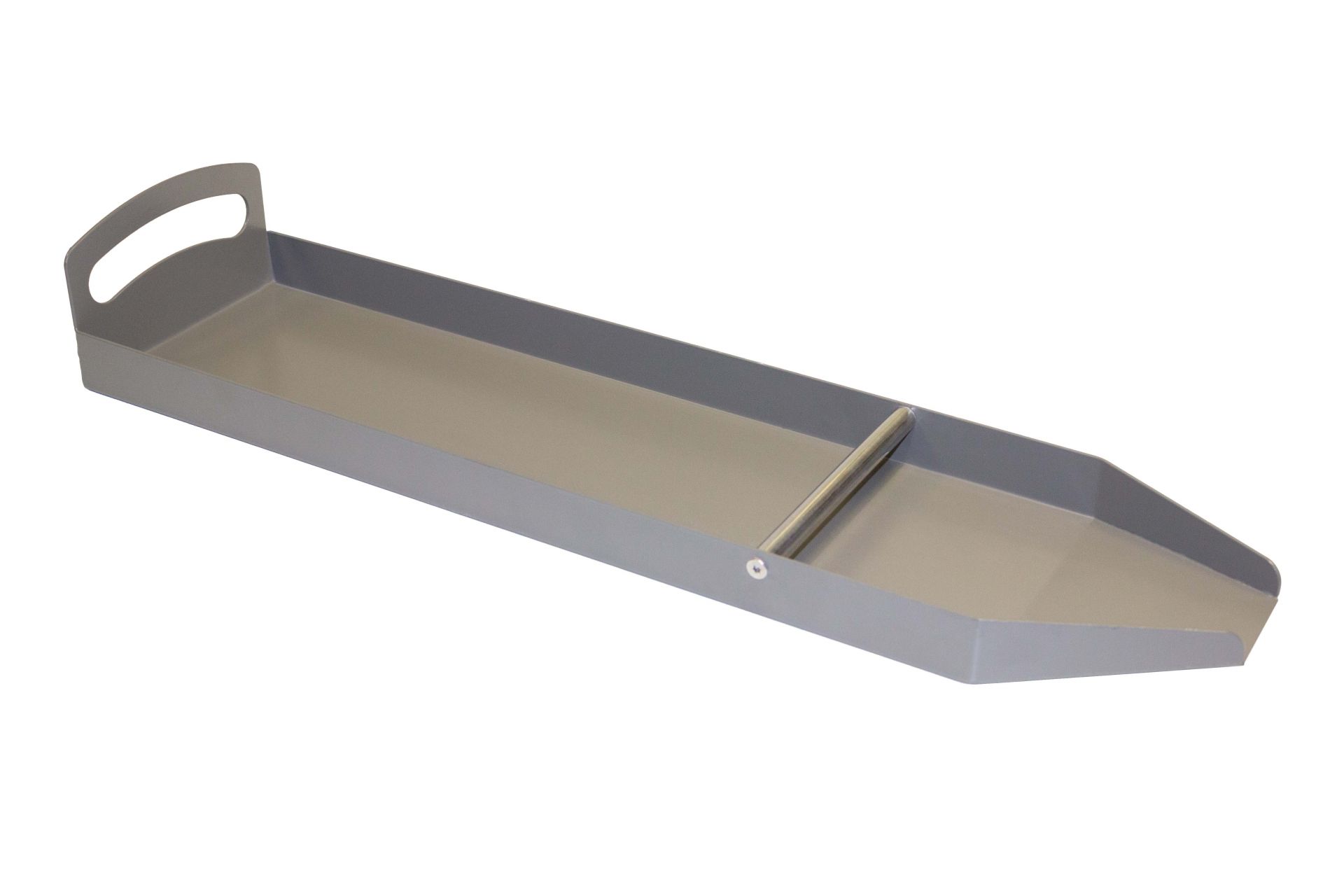 Tiroir de vidange pour abrasif - Accessoire maniable avec poignées et entonnoir pour aérogommeuses_0
