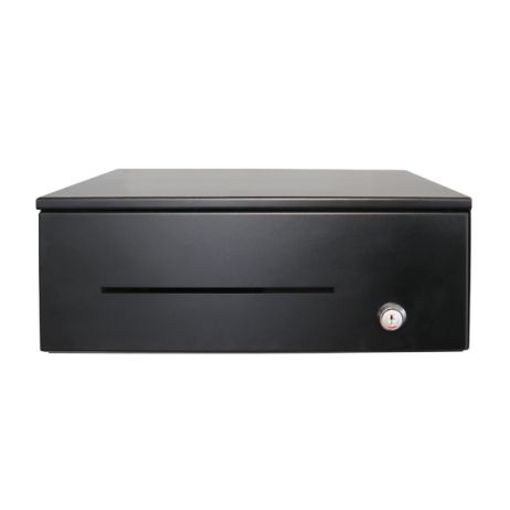 Tr345 - Tiroir caisse Oxhoo - acier avec fente pour chèques, 6 compartiments billets et 8 pièces amovibles - 345 x 422 x 130 mm_0