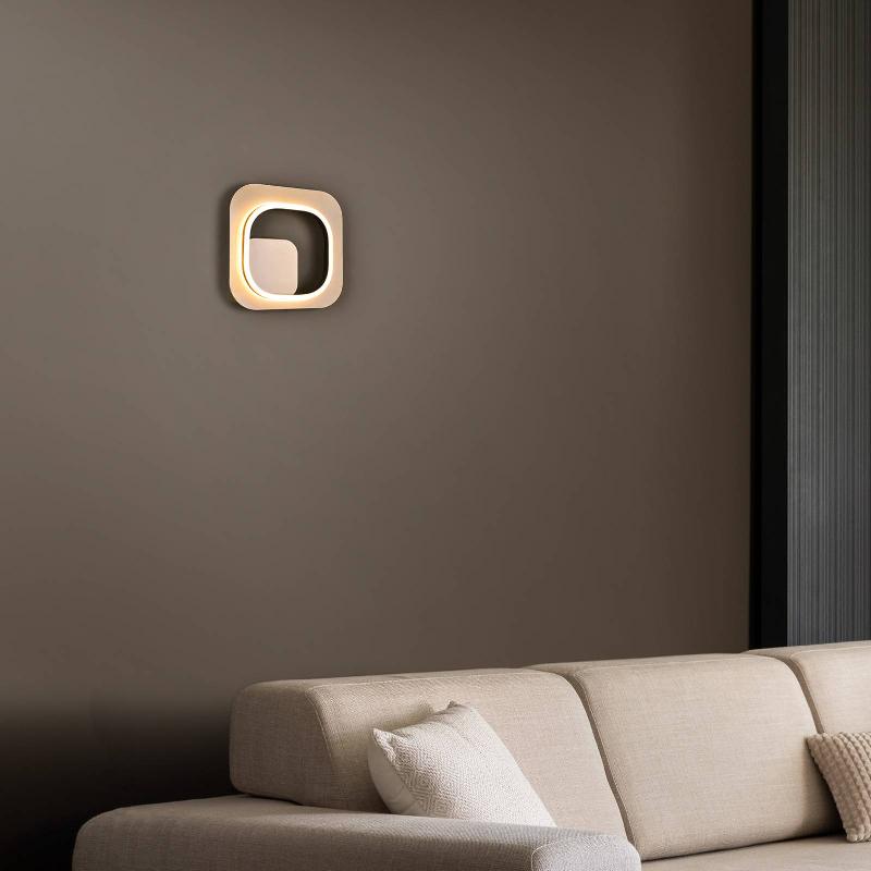 TRIO LIGHTING APPLIQUE LED LUGO, DORÉE-NOIRE, SWITCH DIM