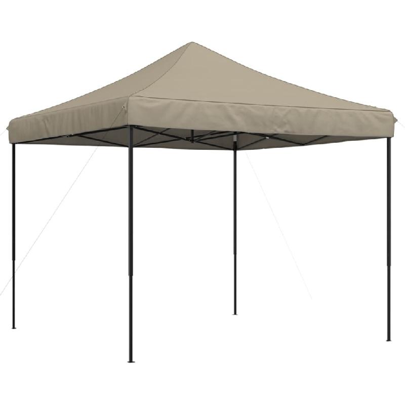 VidaXL Tente de réception pliable escamotable taupe 292x292x315 cm Modèle AbriCraft 281 - marron 4004916_0