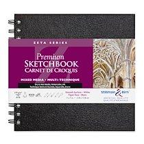 ZETA SERIES CARNET SPIRALÉ 25F 17,8X17,8CM 270G - BLANC - LOT DE 2