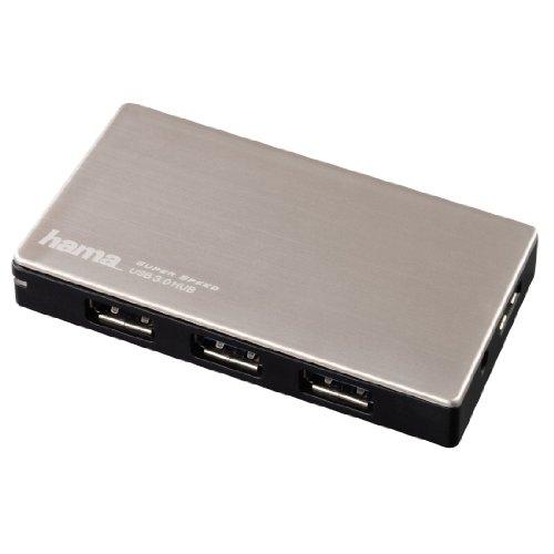 HUB USB 3.0 HAMA 0005454 - 1:4 avec fonction de charge et bloc secteur - Compatible USB 3.0 et 2.0_0