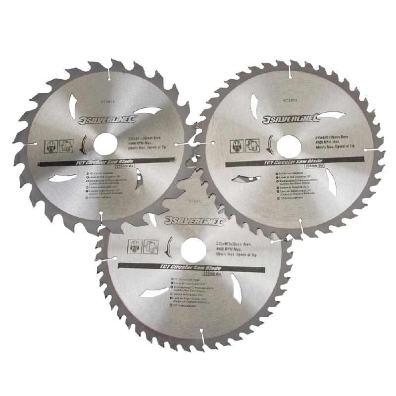 Lame Scie Circulaire TCT 80 Dents 250x30mm - Pour Placage, Aggloméré, MDF - Avec Bagues Réductrices