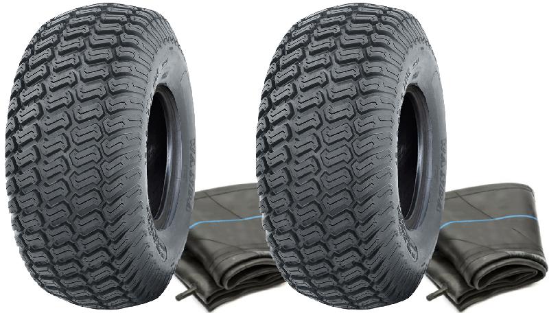 Lot de 2 - 15x6.00-6 4pr Wanda P332 grass tyre TL  15x6.00-6 TR13 Tube_0