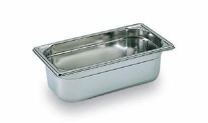 BAC GASTRO INOX GN 1/3 H.65 MM PLEIN SANS ANSES