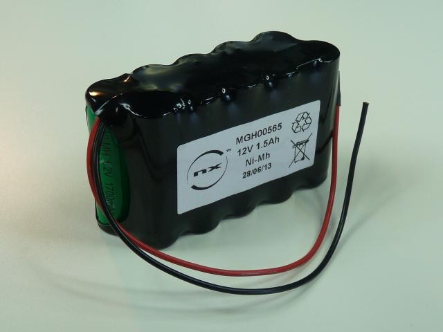 Batterie industrielle Nimh 10x AA 10S1P ST6 12V 1500mAh F150 - Marque NX_0