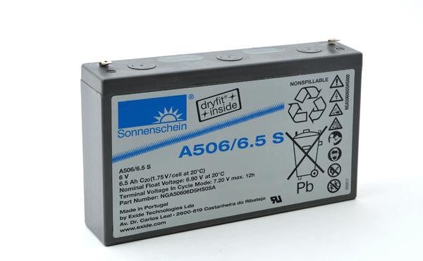 BATTERIE PLOMB ETANCHE GEL A506/6.5S 6V 6.5AH F4.8_0