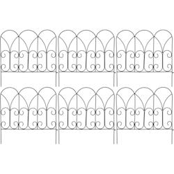 Bordure de jardin métal volutes Lot de 6 Esschert Design - noir 3700866379780_0